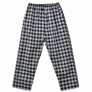 체크 밴딩 9부 주머니 팬츠 신혼부부커플잠옷 여성실