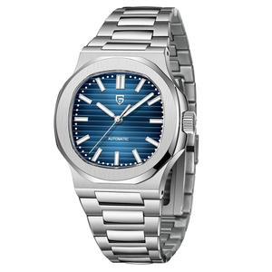 [미국배송] 파가니 디자인 남성용 자동 시계 크로노그래프 비즈니스 스테인리스 스틸 팔찌 사파이어 100M 방수 기능 ST16 무브먼트