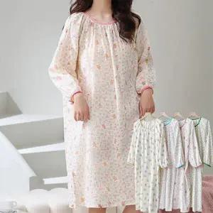 [로즈엘리]시원한 요루면 롱원피스 잠옷 여름 홈웨어 원피스 4컬러 2026