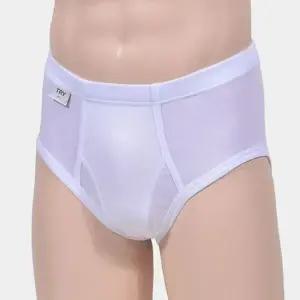 트라이 화이트 컬러 착용감 좋은 순면 남성 삼각팬