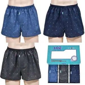 쾌적하고 편안한 순면 남성 데일리 사각팬티(3매입)