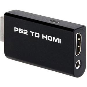 [미국배송] FANTIA PS2에서 HDMI 비디오 컨버터 어댑터 모든 PS2 디스플레이 모드 HDTV용 출력 모니터 프로젝터 3.5MM 오디오 플러그 앤 플레이 지원