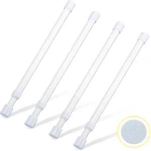 소형 텐션 로드 12-20인치 스프링 커튼 짧고 얇은 옷장용 미니 캐비닛 찬장 서랍 흰색