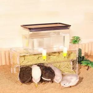 미니 메추리 키우기 가정용 계란 모이통 병아리 물통