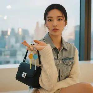 롤리팝 캔디 모양 아크릴 키링 가방고리 10cm 랜덤 발송 귀여운 소품