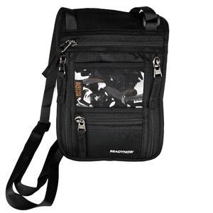 RFID 차단 기능이 있는 여행용 목 지갑 여권 홀더 u2013 경량 파우치, 지퍼 포켓 3개 포함 안전한 정리함, ID 창, 조절 가능한 스트랩, 통기성 메쉬 백 8