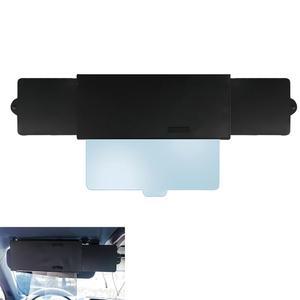 2면 선쉐이드가 장착된 차량용 AMZAUTO 선바이저 익스텐더, 안티 글레어 렌즈 블록, 클립 및 유연한 스트랩 디자인이 포함된 편광 자동차 선쉐이드 조절 가능한 액세서리