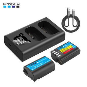 2200mAh DMW-BLK22 DMW 배터리 + 파나소닉 LUMIX GH5 S5 II S9 용 LED 듀얼 충전기