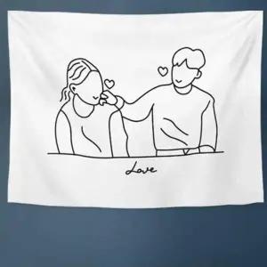 [JH372O4Q_55]커플 프린트 가림막 포스터 사이즈 특대 (33967338)