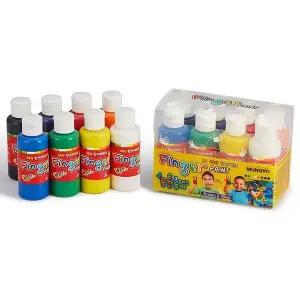 핑거페인트 플라스틱통 100ml 8색 사무용품