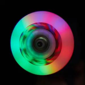 롤러 블레이드 휠 64mm 베어링 ABEC-9 라이트 업 인라인 스케이트 교체 8팩