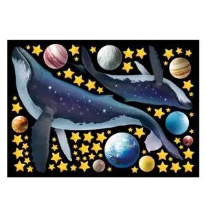 스티커 데코야광인테리어 우주담은 고래 FDS-21219
