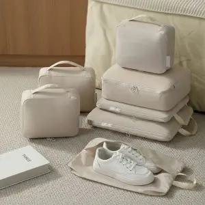 여행 짐정리 압축 파우치 캐리어 수납 가방 세트 6종 방수 보관함