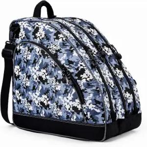 HMLIN 아웃도어 롤러 스케이트백 여성용 어깨끈 조절 가능한 대용량 아이스 인라인/피규어/쿼드/롤러