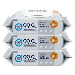 깨끗한나라 클린 손소독 티슈 캡형 60매 X 3개휴대용 휴대용 용핸드클리너 소독제 크리너