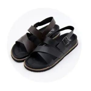 국산 남자 샌들 여름 남성 가죽 센달 슬리퍼 HJ 스포츠