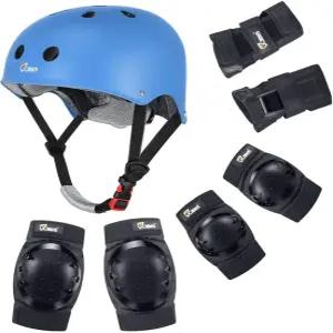 인라인 롤러 스케이팅 스케이트보드 스쿠터를 위한 손목 보호대가 있는 JBM 장비 헬멧 무릎 및 팔꿈치 패드