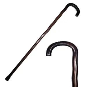 꼬부랑 편백 원목 보급형 노인용 나무 지팡이 보행 용품 보조기 산책 어르신 어른신선물 신사 고급