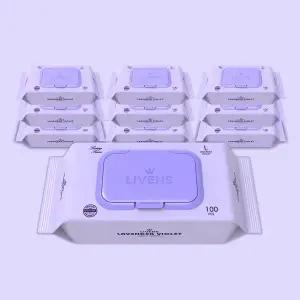 [리벤스][SSG 단독 특가][리벤스] 라벤더 바이올렛 순수 뮬티슈 캡형 100매 * 10팩