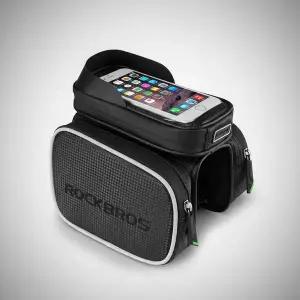 자전거 프레임 가방 스마트폰 수납 파우치 방수 핸드폰 거치대