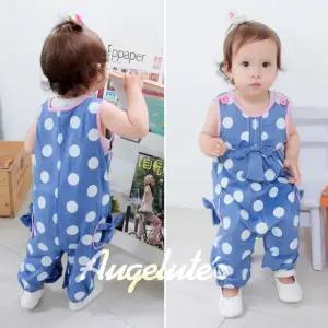 핑크라인 빅 도트 패턴 우주복 203189