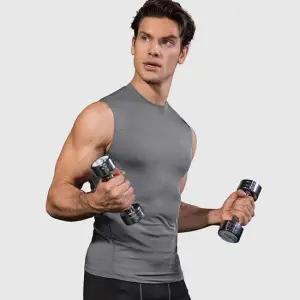 그레이 남자 민소매 쿨링 l 민소매티