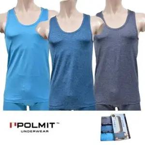 (폴밋)플렉스 인견 무지 베이직 남성 런닝 3매입