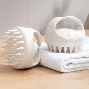 실리콘 두피마사지 빗 헤어 샴푸 브러쉬