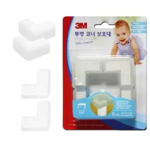 3M 투명 코너보호대 모서리보호 4P 안전보호