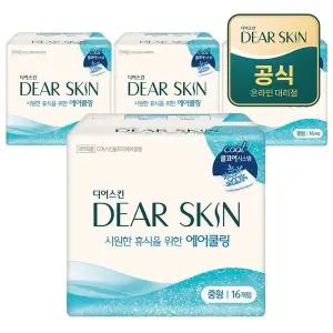 [깨끗한나라] 디어스킨 에어쿨링 중형 16개입x4팩
