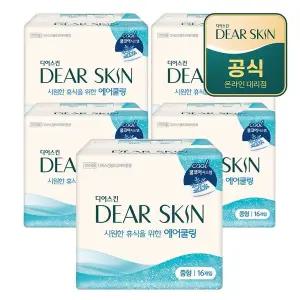 [깨끗한나라] 디어스킨 에어쿨링 중형 16개입x5팩