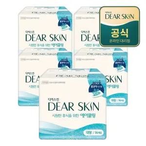 [깨끗한나라] 디어스킨 에어쿨링 대형 14개입x5팩