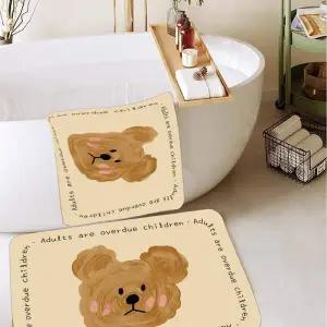 미끄럼방지 소형 도어매트 곰돌이 발매트 귀여운 발판
