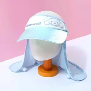 시나모롤 차양 썬캡키즈모자 플랩햇 목가리개 어린이뒷커버 썬바이저 사파리 아동