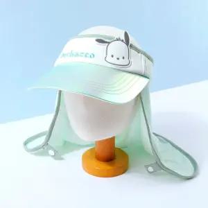 포차코 차양 썬캡키즈모자 플랩햇 목가리개 어린이뒷커버 썬바이저 사파리 아동