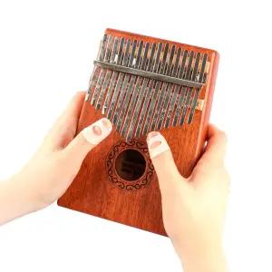 마이너사운드 칼림바 어쿠스틱 마호가니우드 원목 나무 미니피아노 핑거 고급 엄지손가락 악기