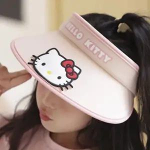 헬로키티 페이스 썬캡키즈 모자 어린이 여름 키티 캐릭터 예쁜 일러스트 초등