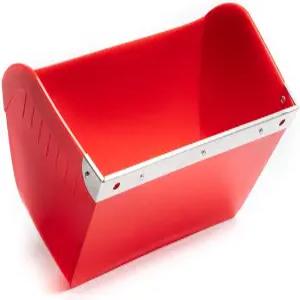 가드가 달린 케인 매달린 피더 빨간색