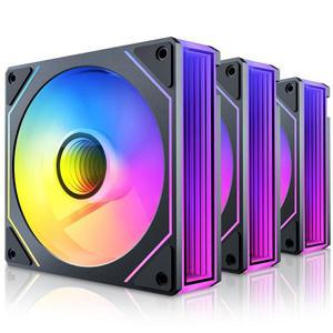 Prism 7 Pro 팬 120mm 단일 팩 ARGB 인피니티 미러 데이지 체인 디자인