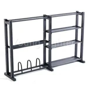 헬스장 용품 선반 거치대 정리대 덤벨 아령 짐볼 매트