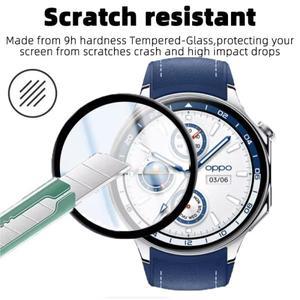 OPPO Watch X 용 호환 화면 보호기 스크래치 방지 필름 풀 커버 카바리지 커버 카바 Smartwatch 호환 액세