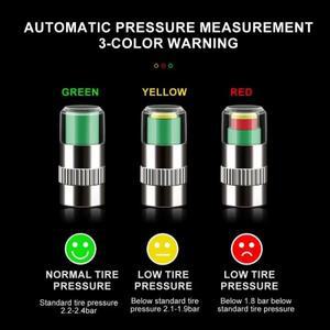자동차 차량용 호환 타이어 압력 표시기 게이지 경고 모니터링 밸브 캡 센서 외부 감지 도구
