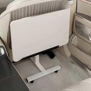 자동차테이블 접이식 차량용 뒷 가죽 수납용 캠핑 뒷자리테이블 조절 식판 뒷좌석