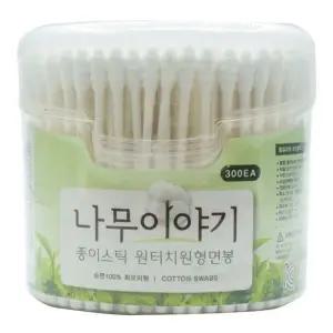 나무이야기 종이스틱원터치원형면봉 300EA_7635