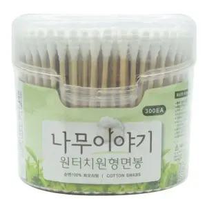 나무이야기 나무스틱원터치원형면봉 300EA_7598