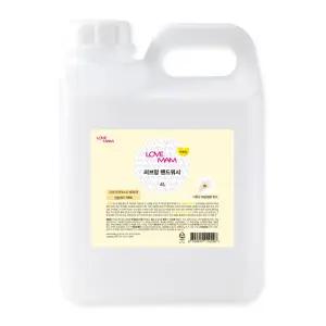 러브맘 거품비누핸드워시 레몬향 4L세정제 대용량 업소용 용클리너 손세정제