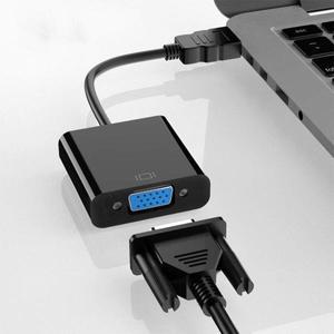 HDMI 호환 VGA 변환기 케이블 HD 1080P 남성-VGA 여성 어댑터노트북 PC TV 박스 프로젝터 HDTV용