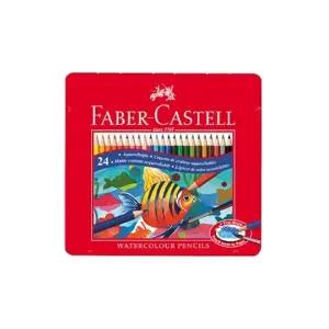 파버카스텔 수채 색연필 틴 24화이캐 전문가 선물용 연필 케이스 화이 파이카