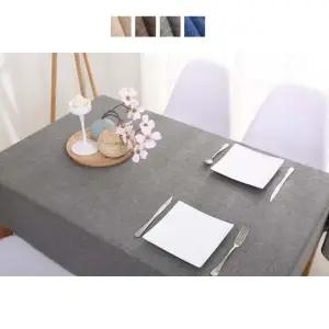 린넨 방수 식탁보 테이블보 캠핑 홈카페 130x180cm 린넨방수식탁보 린넨식탁보 2인용식탁보