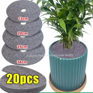 부직포 나무 멀칭 링 화분 식물 보습 보호 매트 통기성 잡초 차단 가드닝 커버 쿠션